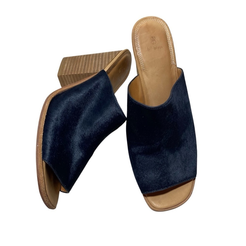 Bill Blass Niki Horse Hair Mules Sz-8